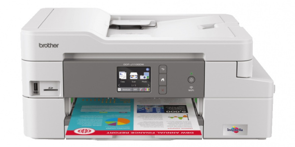 Brother DCP-J1100DW: 3-in1-Modell ohne Fax und ohne Ethernet.