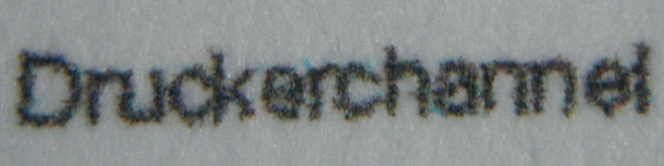 Brother MFC-J615W: Text still legible, but slightly blurred.