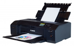 Canon Imageprograf Pro-300: Zwei Einzüge für Standardpapier und Fineart in solider Bauweise.