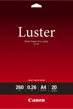 LU-101: Canon LU-101 Luster Fotopapier Pro A4 – 20 Blatt