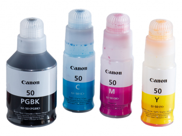 Serie GI-50: Pigmentschwarz mit 170 ml und Dye-Farben mit jeweils 70 ml