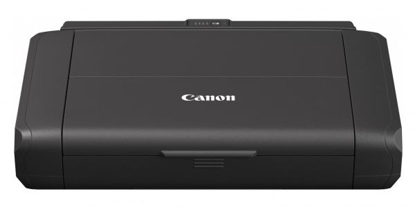 Canon Pixma TR150 mit Akku: Eine Batterie (hinten angesteckt) gibt es für 150 Euro als Option oder für 50 Euro Aufpreis im Bundle.