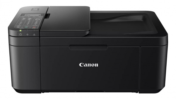 Canon Pixma TR4750i: Einfaches Multifunktionsgerät mit Duplexdruck, Simplex-ADF und sogar einem Fax. Für das Gerät kann man sich selbst Patronen besorgen oder aber das neue Tintenabo "Pixma Print Plan" nutzen.