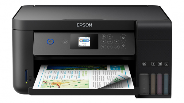 Epson Ecotank ET-2750: Bereits seit 2017 erhältliches Basismodell im schwarzen Gehäuse.