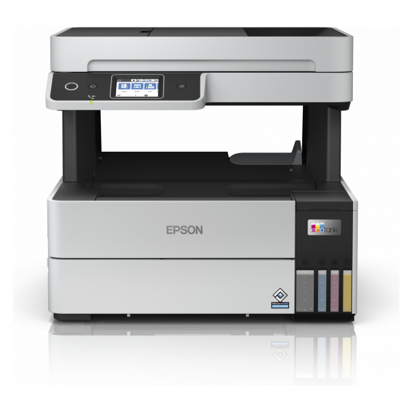 Epson Ecotank ET-5170: Farbpigment-Tintentankdrucker mit Papierkassette. Duplexdruck, Simplex-ADF, Fax und Face-Down-Ablage.