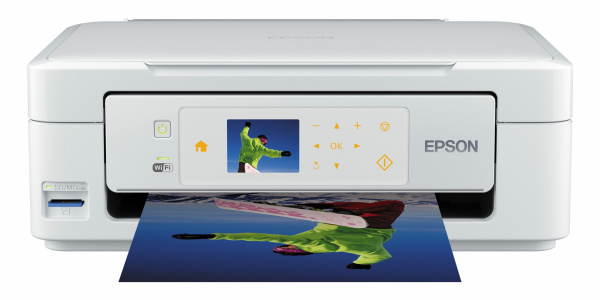 Expression Home XP-405: Mit Farbdisplay (6,4cm) und berührungs- empfindlichen Tasten.