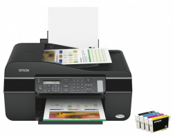 Stylus Office BX300F: Multifunktionsgerät mit Fax aber kleinen Tintenpatronen.