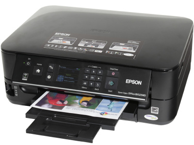 Epson Stylus Office BX525WD: Has Wlan, duplex unit, but no ADF and fax.