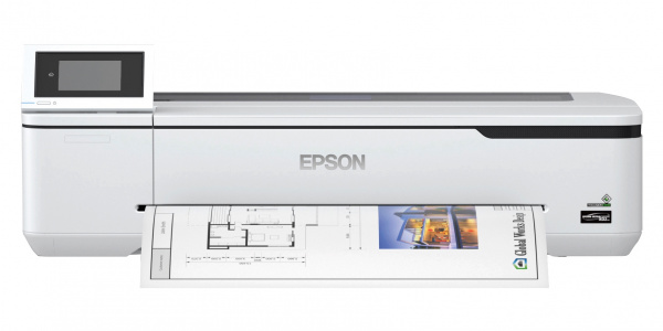 Epson Surecolor SC-T2100: Druck von Rolle, Einzelblatt und auch mit A3/A4-Blattware im Vorrat. Der kompakte Drucker ist sogar stapelbar.
