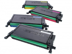 Four toner cartridges: With developer and imaging drum.