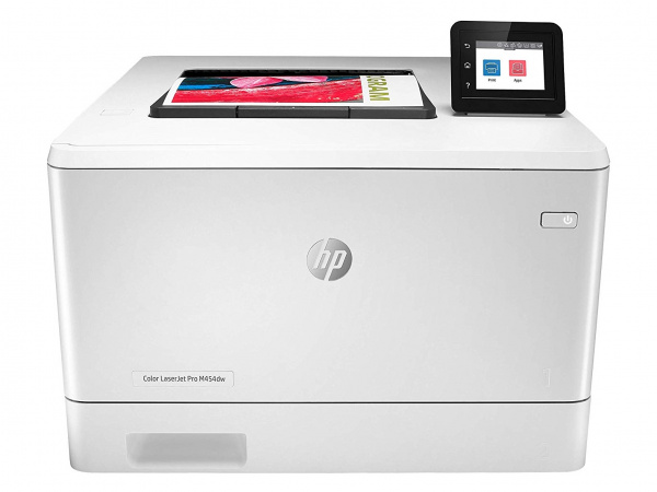 HP Color Laserjet Pro M454dw: Farblaser-Drucker (ohne Scanner) mit voller Netzwerk-Kompatibilität.