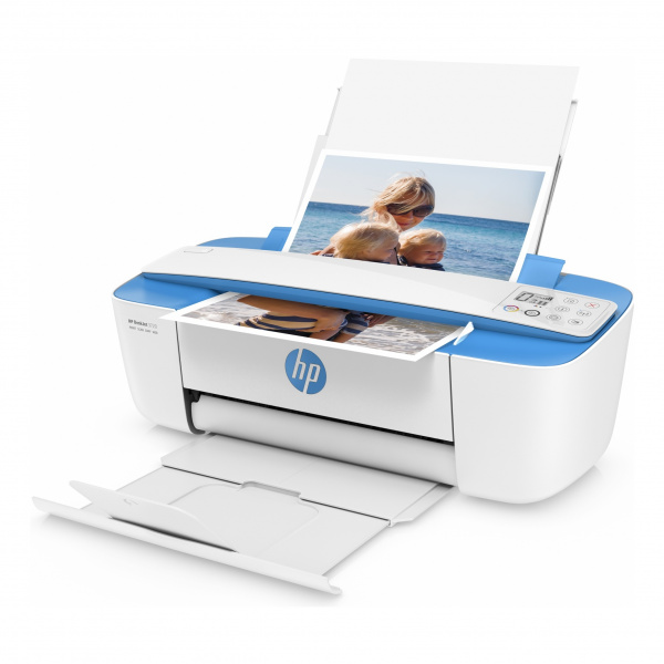 HP DeskJet 3720 in "Electric Blue": Wir stellen vor - Der weltweit kleinste All-in-One-Drucker.