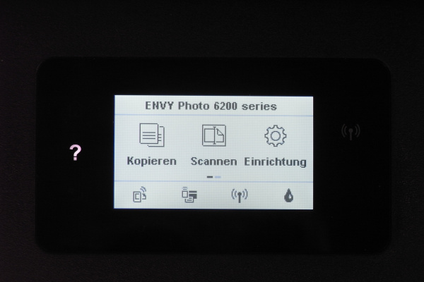 HP Envy Photo 6230: Kopieren, Scannen und Einstellungen.