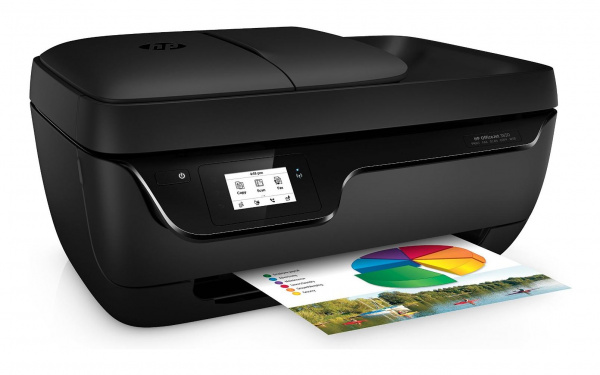HP Officejet 3830: Einfacher Tintendrucker mit Fax und hohen Folgekosten.