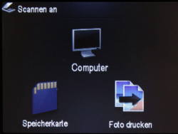 HP Photosmart Plus B210a: Scan auf Speicherkarte möglich.