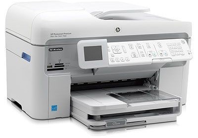 HP Photosmart Premium Fax All-in-One: Multifunktionsgerät mit Duplex, Fax und ADF.