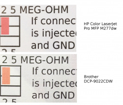 DCP-9022CDW vs HP Laserjet