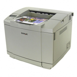 Lexmark C500n: Fastest monochrome printer in this test, but pauses after 33 seconds.