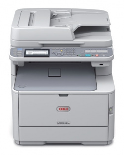 Oki MC342dn(w): Zusätzlich mit Fax und als Wlan-Variante verfügbar.