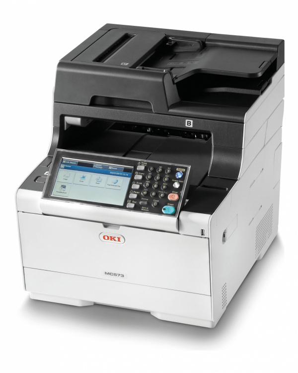 Zehn Druckertester gesucht: Bewerben Sie sich als einer von 10 Testern für den Farb-Multifunktionsdrucker Oki MC573dn.