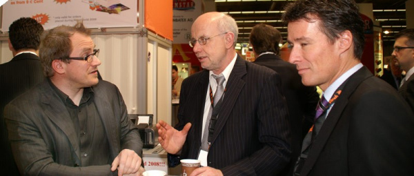 DC with Peach: CEO Alfred Wirch (middle) and Richard Keller, Product Development Manager (right).