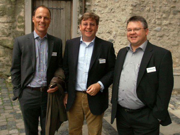 Die Köpfe hinter Pelikan (von links): Arno Telkämper (Geschäftsführer der Pelikan Vertriebsgesellschaft Deutschland), Arno Alberty (Vertriebschef Europa) und Dr. Thorsten Lifka, Chef des Produktionsverbunds und der Forschungs- und Entwicklungsabteilung)