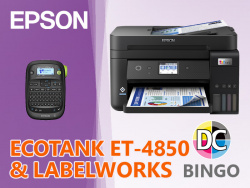 Im April 2023: gibt es einen Epson EcoTank ET-4850 und einen LabelWorks-Drucker zu gewinnen.
