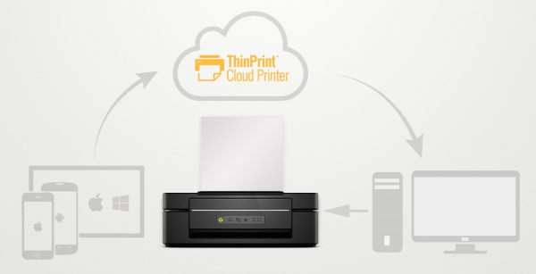 Ohne Druckertreiber: Alle Geräte die mit Thinprint Cloud Printer drucken, benötigen keine Druckertreiber.