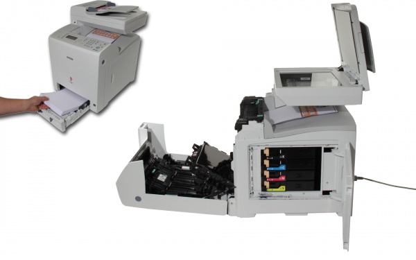 Epson Aculaser CX29DNF: Gleiches Druckwerk wie Dell (Fuji-Xerox).
