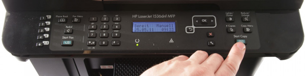 HP Laserjet Pro M1536dnf: Keine Probleme bei der Bedienung.