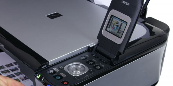 Canon Pixma MP560: Exemplary and effortless handling due to well-thought-out menu navigation and scroll wheel.
