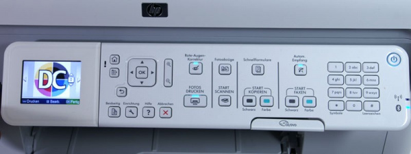 HP Photosmart Premium Fax C309a: Easy handling despite numerous keys.
