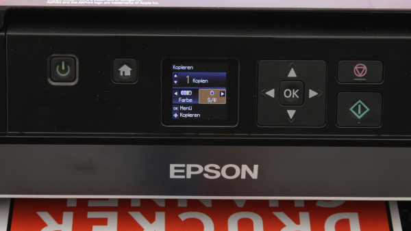 Epson Expression Premium XP-510: An die Bedienung kann man sich aber schnell gewöhnen.
