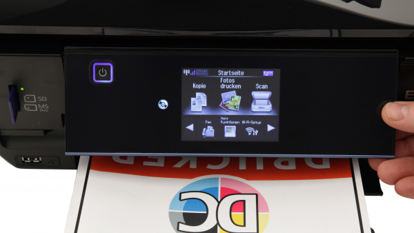 Epson Expression Premium XP-810: Über den großen Touchscreen lässt sich der Epson besonders leicht bedienen.
