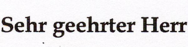 Xerox Colorqube 8900: An den Rändern der Schriftzeichen zeigen sich leichte Ausfransungen.