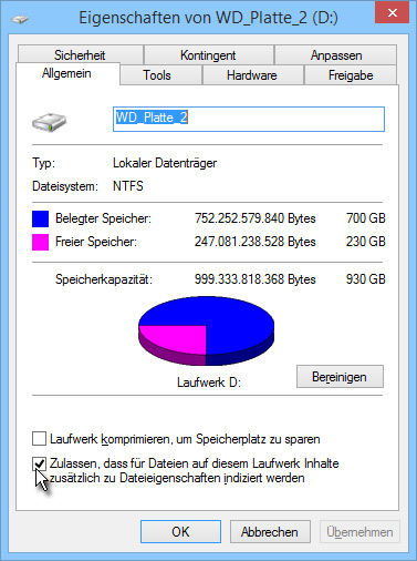 2014_Archivierung Festplatte indizieren