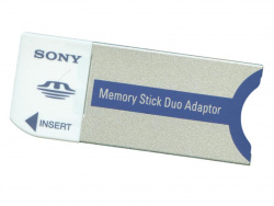 Dieser Adapter macht Memory Stick Duo Speicherkarten passend für Geräte mit normalem Memory Stick Slot.