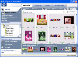 HP-Image-Zone: Bilder anzeigen, bearbeiten und drucken.