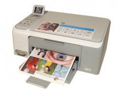 HP Photosmart C4180: Mit Display und Kartenleser.