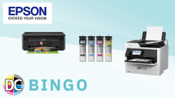Juli 2018: Epson Drucker im Wert von insgesamt 450 Euro zu gewinnen.