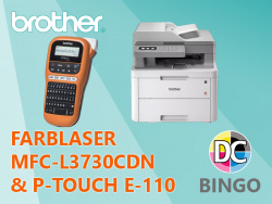 Bingo 207 Teaser - Oktober 2020 - Brother MFC-L3730DN und P-Touch E110