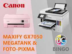 Im September 2021: gibt es den Profi-Tintentankdrucker MAXIFY GX7050 und einen PIXMA-Fotodrucker von Canon zu gewinnen.