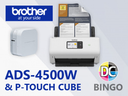 Im Dezember 2022: gibt es einen Brother-Dokumentenscanner mit Wlan sowie den P-Touch Cube zu gewinnen.