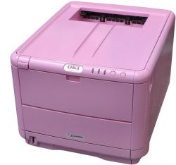 A4-Farbdrucker in Pink: Den Oki C3400n gibt´s in einer Sonderlackierung zu gewinnen.