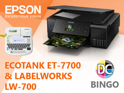 Mai 2019: Foto-EcoTank-Drucker mit fünf Tinten und Labeldrucker von Epson zu gewinnen.