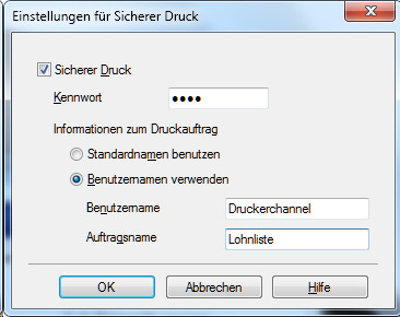 Brother DCP-9022CDW Screenshot Treiber V sicherer Druck