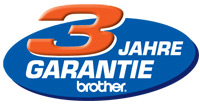 Brother Herstelerlogo 3 Jahre Garantie