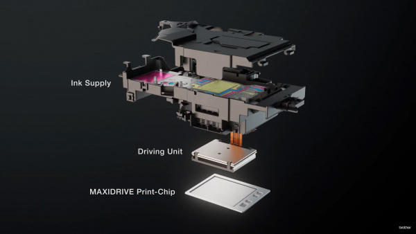 Brother Maxidrive: Aufbau von Tintendrucken für kommende Bürodrucker.