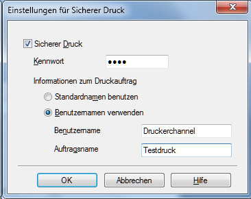 Brother MFC-9330CDW Druckertreiber 4 Sicherer Druck secure Print