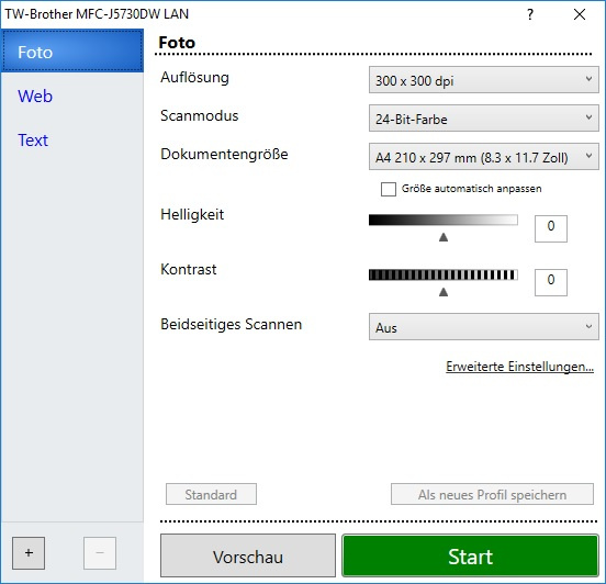 Brother MFC-J5730DW Scanner Treiber 1